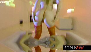 I give the craziest lap dance and blowjob at this stripper party