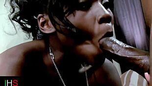 sensual ebony teen rides big black cock in multiple positions