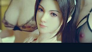 horny android does reverse cowgirl on huge boner