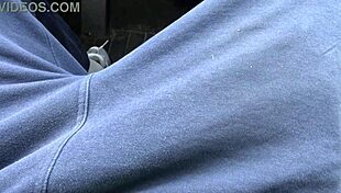 Busty French Stepmom Teases Stepson's Cock in the Car