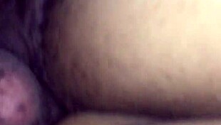 Curvy ebony redbone with big onion booty gets homemade backshots