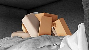 Fucking my cute girlfriend in the bedroom, so intense! 😈