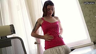 Nina Lizalaks Teases Her Wet Pussy