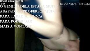 bruna silva hotwife fucks friend after party, cums inside