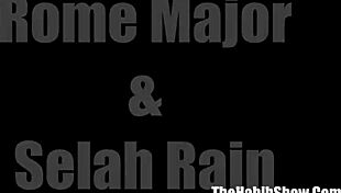 Selah Rain, the anal queen, takes Rome Major's big black cock.