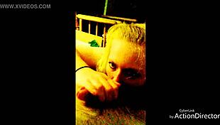 big tits blonde tempts with blowjobs and handjobs