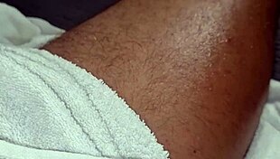 Ansima moans spitting on her big cock slow intense handjob with lots of cum to drink - try not to cum if you can