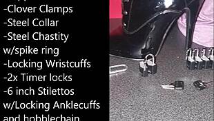 Sissy Prepares Selfbondage With Buttplug And Dildo