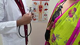 Doctor Using Patient In Clinic