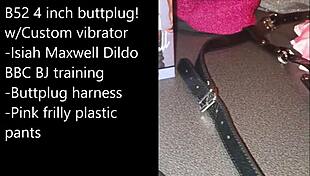 Sissy Prepares Selfbondage With Buttplug And Dildo