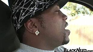 Blonde Amateur Receives Facial From Big Black Cock