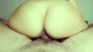 I Rub My Shaved Pussy On His Cock, Moaning As I Ride Him In POV Homemade.