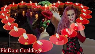 Goddess in costume demands body worship with feet fetish and jerk off instructions