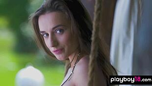 eastern european teen 18+ hottie gloria sol stripping and posing naked outdoor