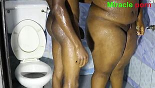 our morning bath turned into doggystyle banging with ebony bbc and bbw 😍