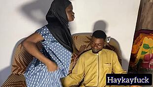 Horny Teen 18+ Hijab Girl Rides On My Big Black Cock