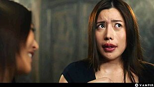 asian girls trapped in vampire hotel, japanese bbw dominated by big tits brunette