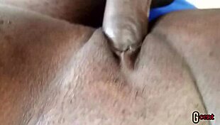 She only needed my cum as lubricant to jerk off. Her big pussy was wet and dripping.