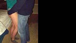 My wife feels horny in friend's bedroom during homemade moment