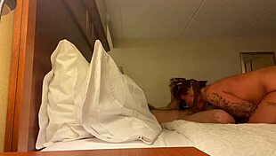 Deep Throat My Big Cock In A Hotel Room!