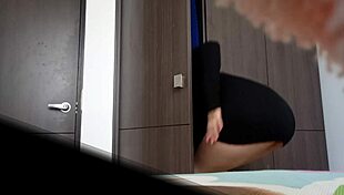 Hidden Cam Catches Argentinian Stepsister's Naked Shower Exit