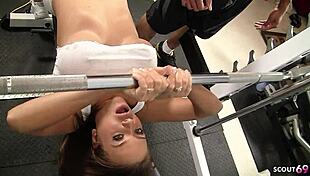 Big-boobed fitness model Nika Nir gets seduced by BBC coach in gym for squirting orgasms