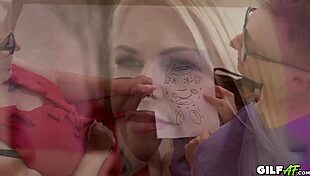 Granny Gets Facial Cream from Skyler Squirt