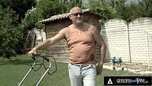 Miss Melissa Takes Grandpa's Elder Cock In Her Wet Little Pussy