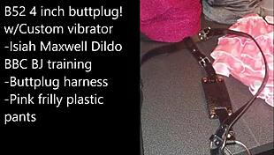 Sissy Prepares Selfbondage With Buttplug And Dildo