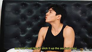 stepmom fucks stepson's ass to avoid getting caught