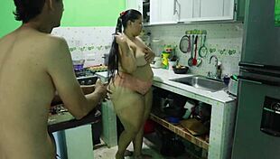 Fucking Girlfriend's Sister in Kitchen