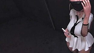 i caught the shy asian office girl with an anal vibrator