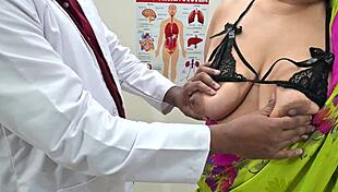 Doctor Using Patient In Clinic