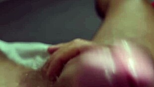 Ansima moans spitting on her big cock slow intense handjob with lots of cum to drink - try not to cum if you can