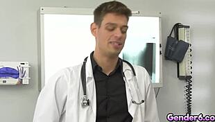 Transsexual nurse angelina please is hot as hell, watch her get fucked by doctor michael del ray in this steaming hot scene from gender6
