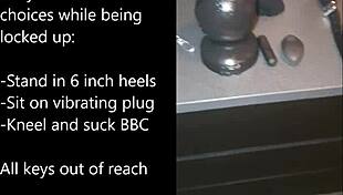 Sissy Prepares Selfbondage With Buttplug And Dildo