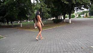 Nude Exhibitionist Flashes On City Streets