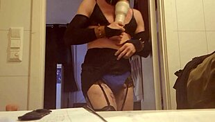 Tex Willer spreads legs in lingerie, ready for big cock fucking. See the intense sex in next video.