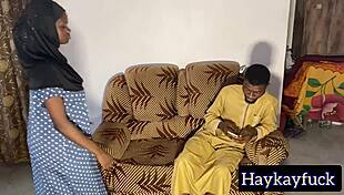 Horny Teen 18+ Hijab Girl Rides On My Big Black Cock