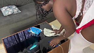 He hired a freaky maid with big ass for doggystyle fucking