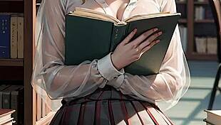 i saw the ai blonde librarian flash her pussy, but i think its a error or something