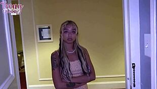 Does tanned blonde Gia Dibella take Seth Brogan's mature dick?