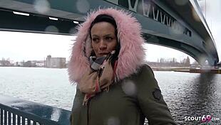 german scout picks up teen from berlin street and fucks her rough