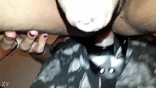 Girl fucks guy with strapon in intense role reversal action