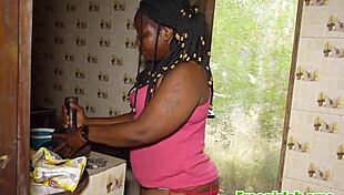 Boyfriend Eats Pussy In Kitchen