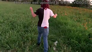 Latina Teen Fucks On Hill In Public Exhibition