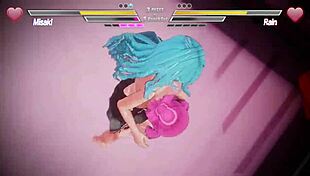 lesbian battle turns into pussy sex