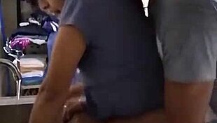 chica linda mexicana amateur gets fucked while washing dishes