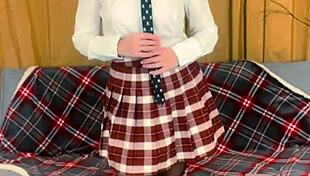 Busty Teacher Plays With Her Strapon Dildo