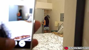 mandy muse swallows her stepbro's thick cock, but can she handle it?